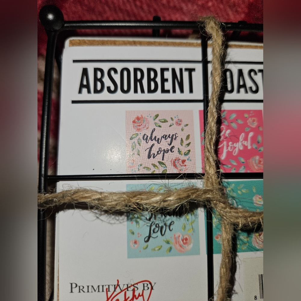 DONATING 11/15/24 ✨️Clearance✨️ Primatives by Kathy Be Joyful coaster set NWOT - Picture 11 of 14